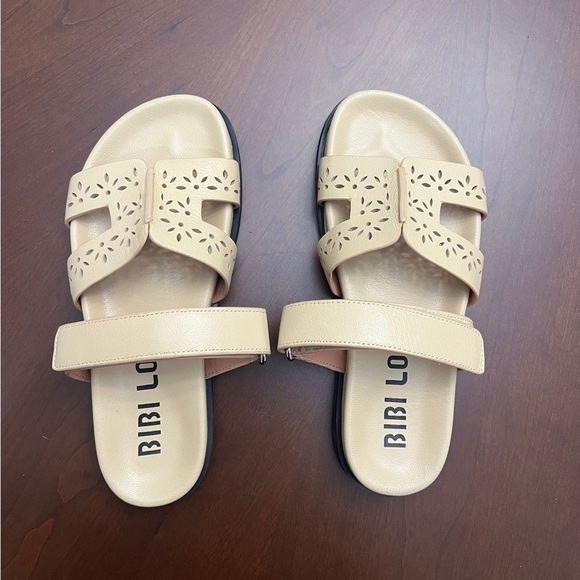 Bibi Lou Beige Cut-Out Sandals - Picture 3 of 12